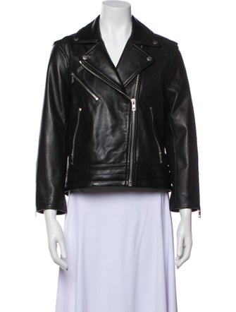 Rag & Bone Lamb Leather Biker Jacket