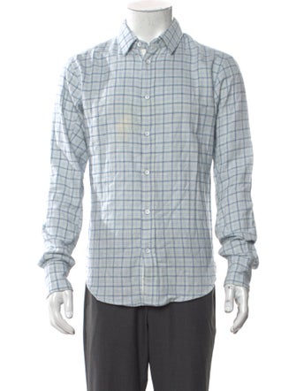 Rag & Bone Plaid Print Long Sleeve Shirt