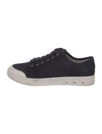 Rag & Bone Suede Colorblock Pattern Sneakers
