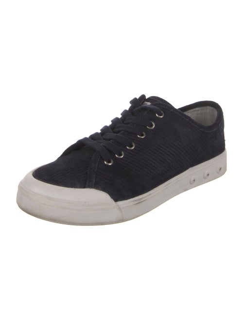 Rag & Bone Suede Colorblock Pattern Sneakers