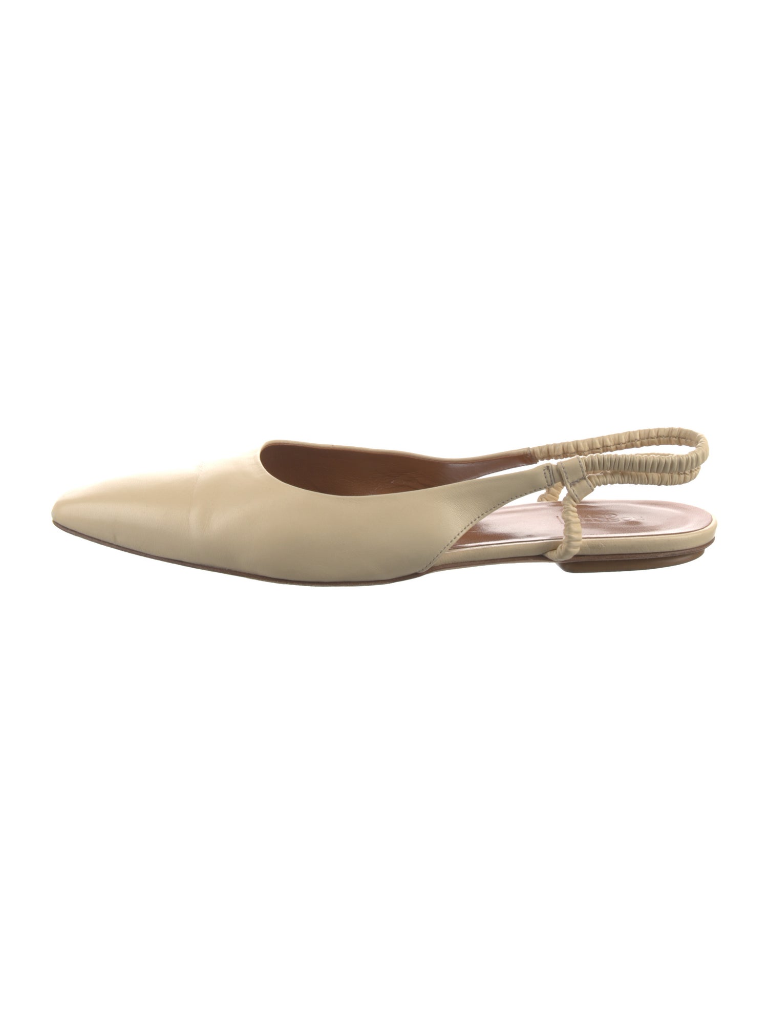 Rosetta Getty Leather Slingback Flats