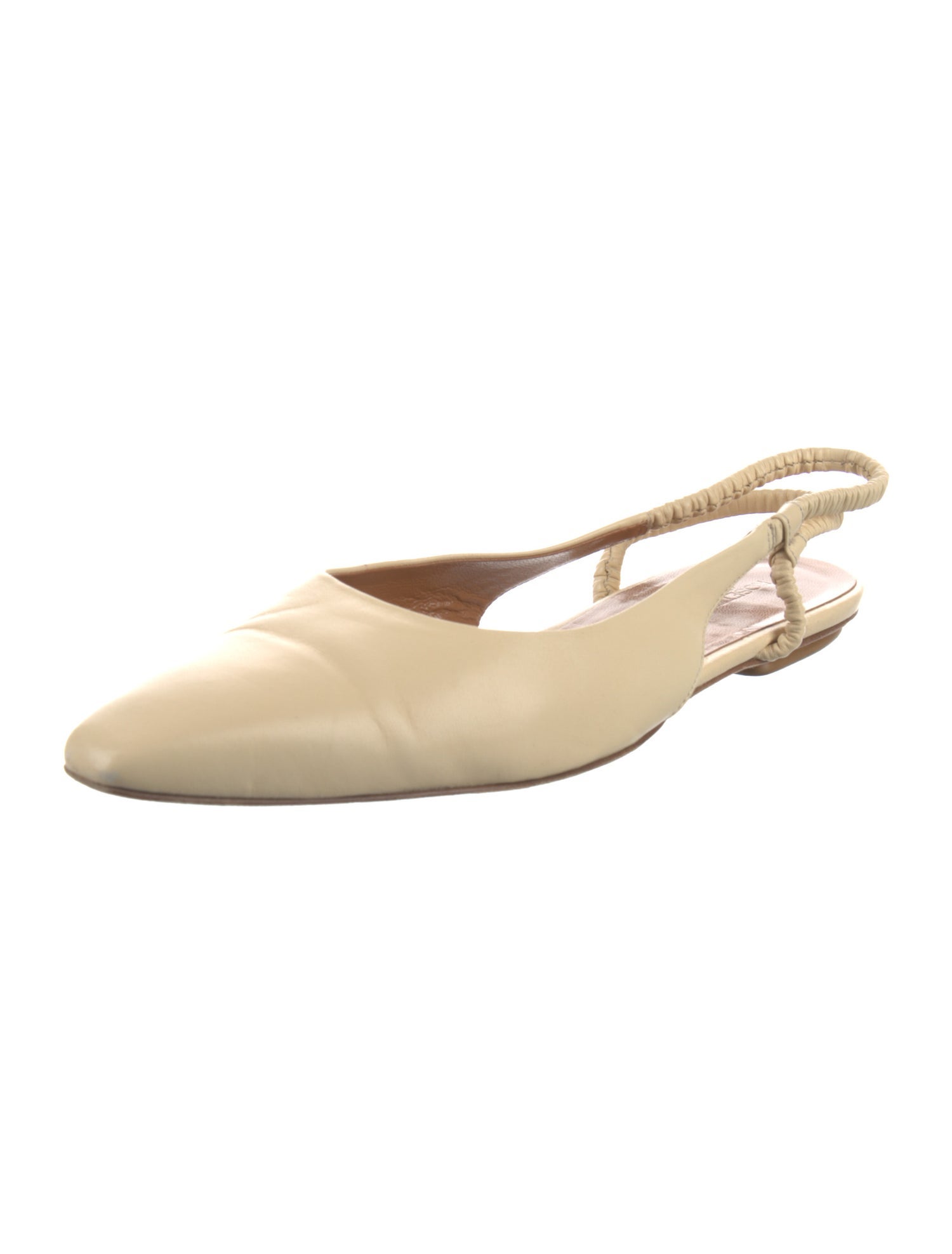 Rosetta Getty Leather Slingback Flats