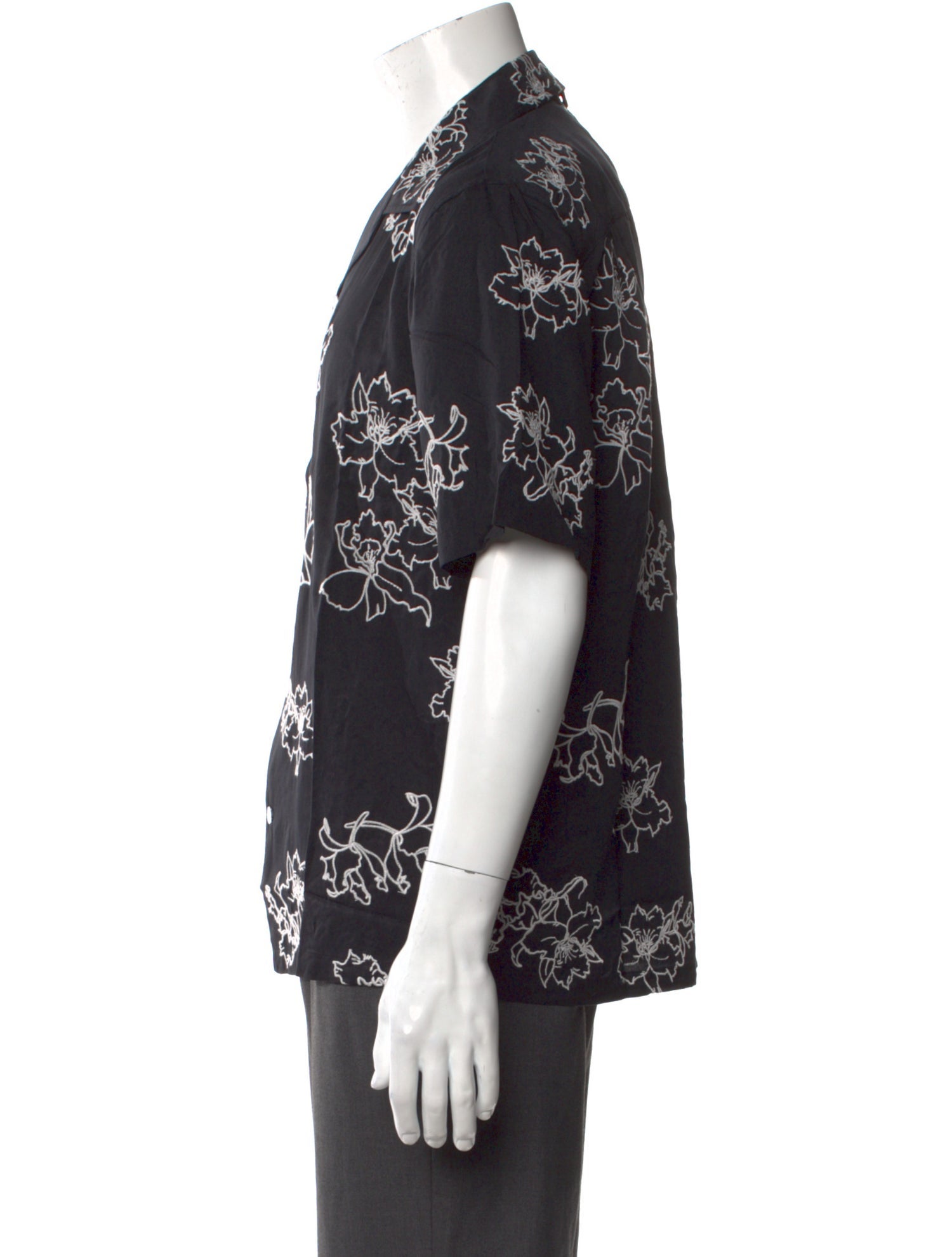 Rag & Bone Floral Print Short Sleeve Shirt w/ Tags