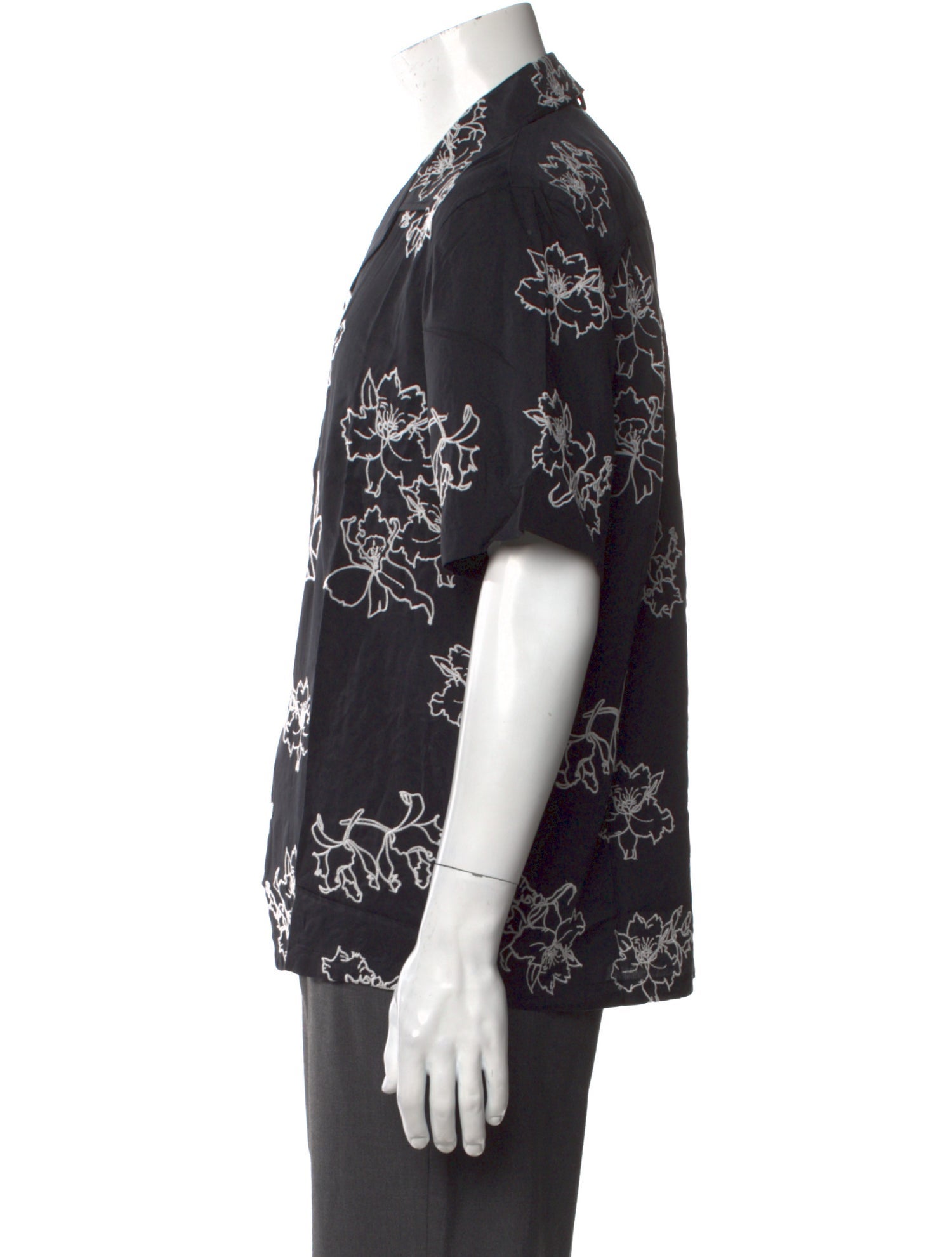 Rag & Bone Floral Print Short Sleeve Shirt w/ Tags