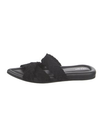 Rag & Bone Suede Braided Accents Slides