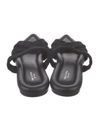 Rag & Bone Suede Braided Accents Slides