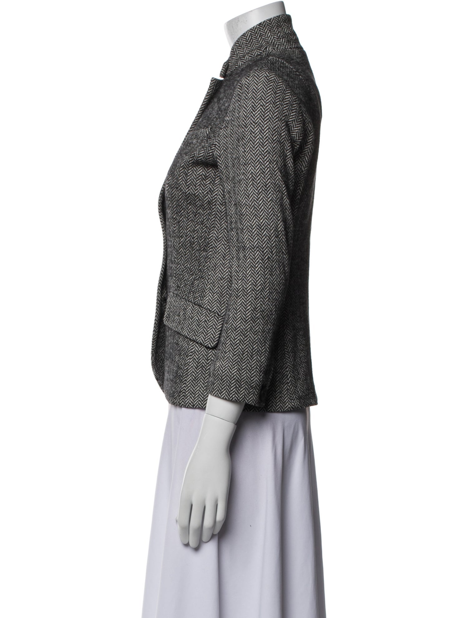 Rag & Bone Virgin Wool Printed Evening Jacket