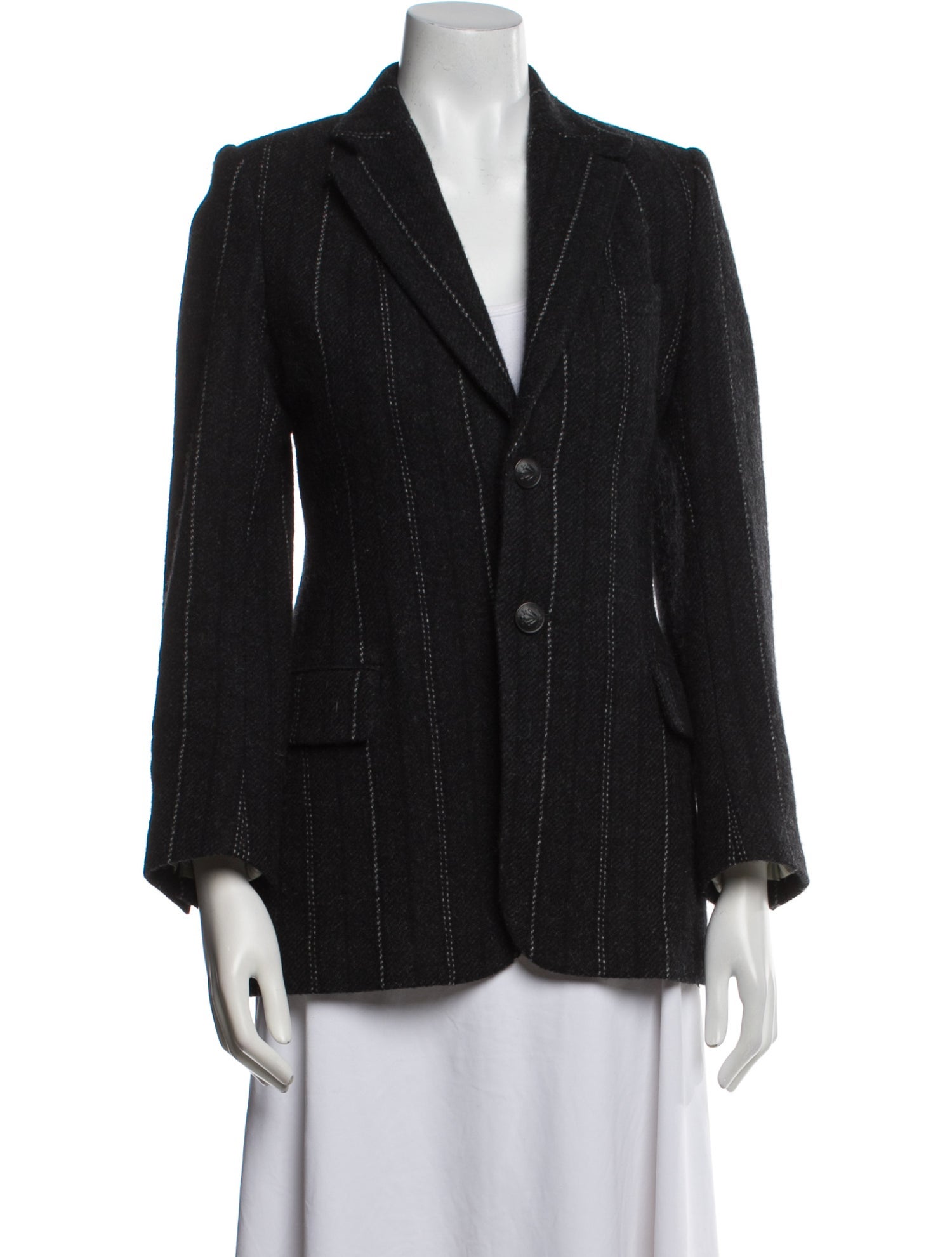 Rag & Bone Virgin Wool Striped Blazer