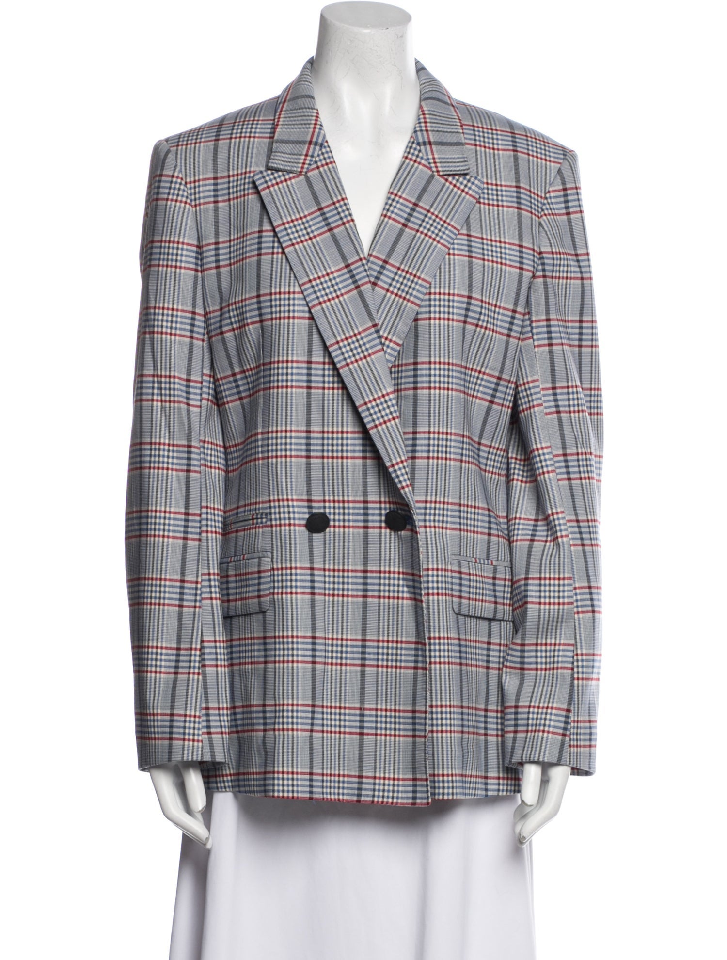 Rag & Bone Plaid Print Blazer