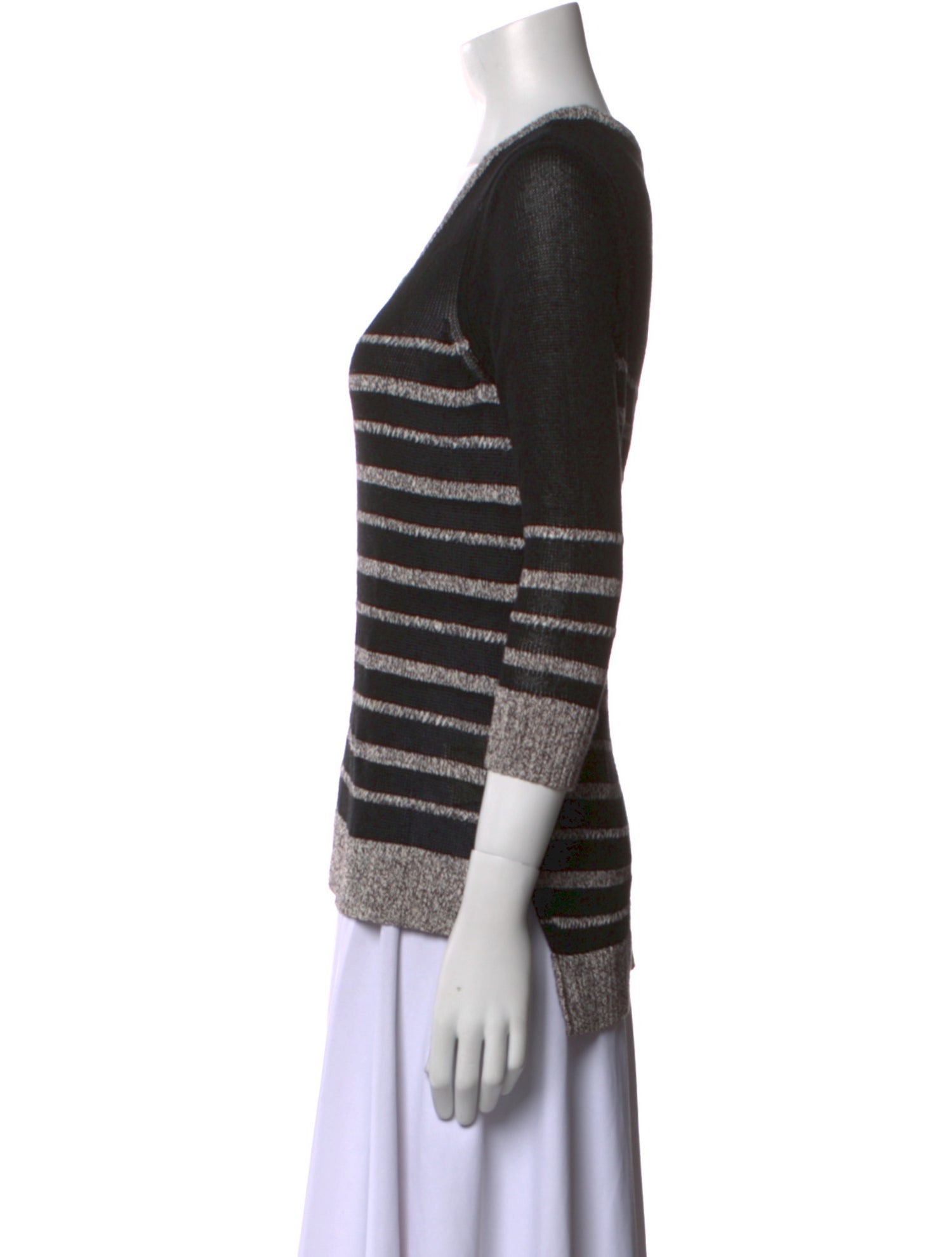 Rag & Bone Striped Scoop Neck Sweater