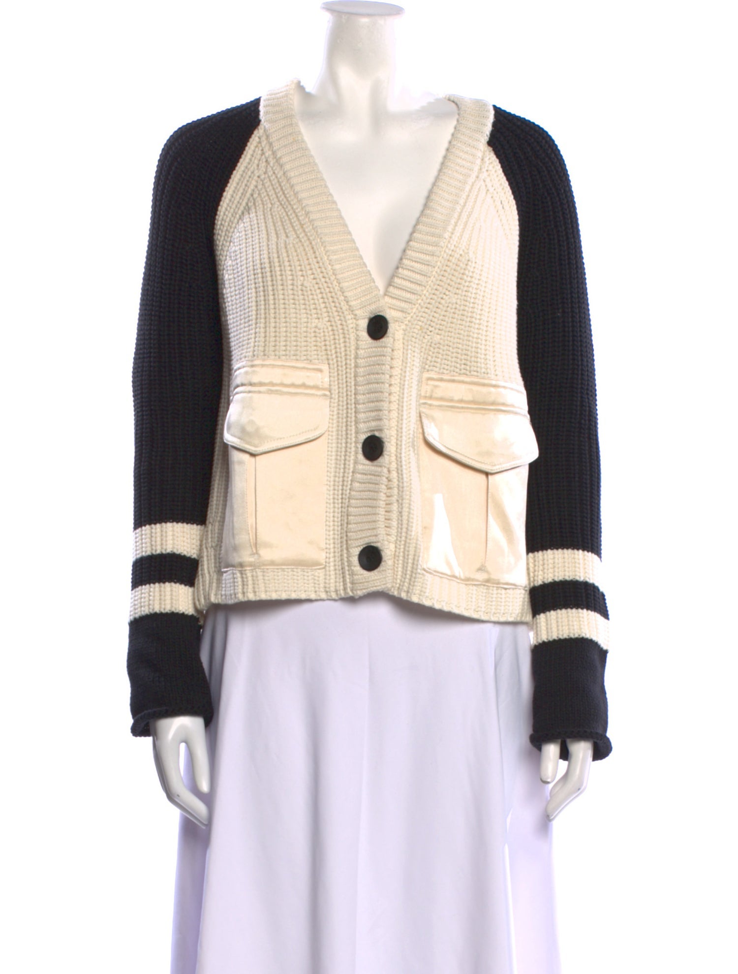 Rag & Bone Crochet Colorblock Pattern Sweater