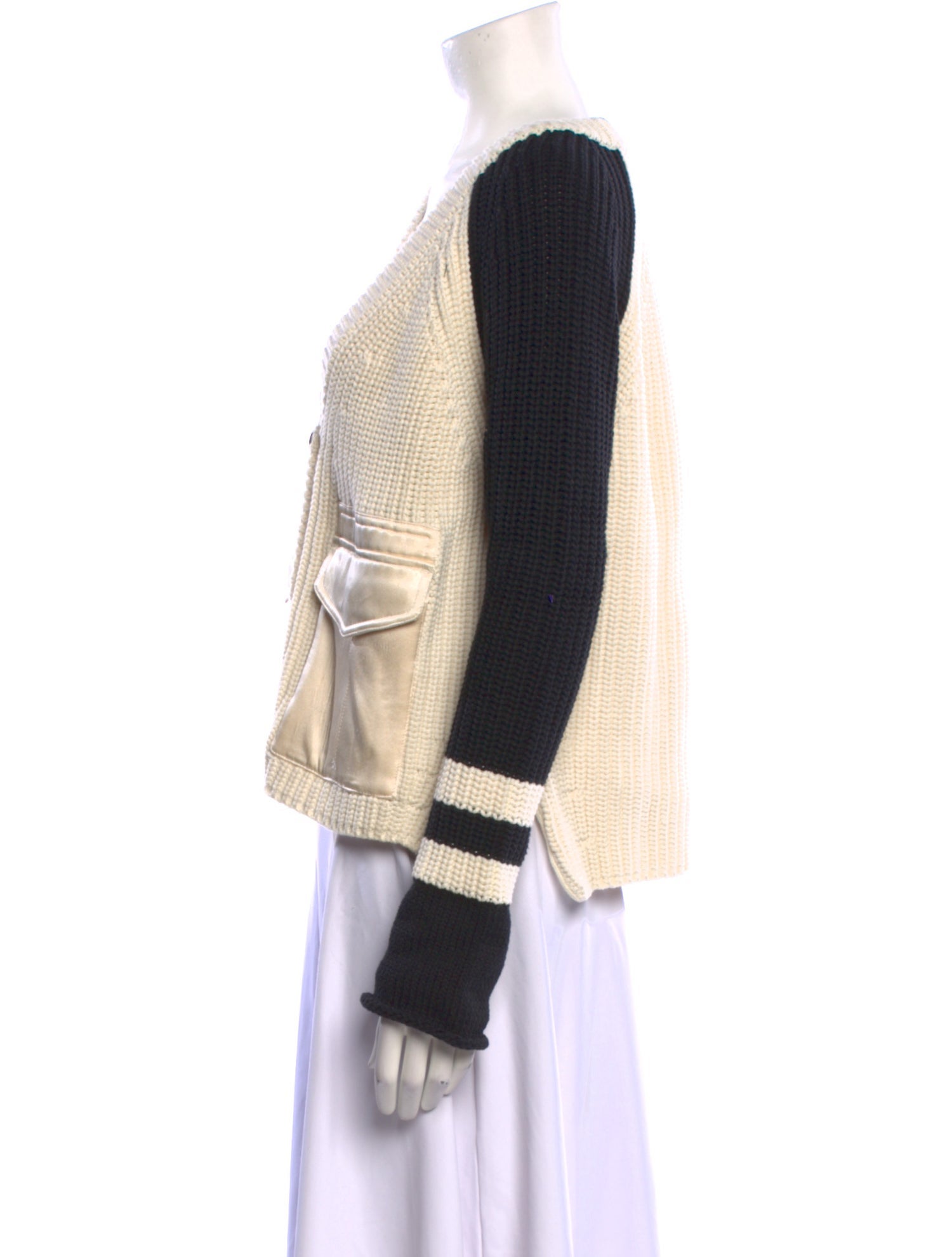 Rag & Bone Crochet Colorblock Pattern Sweater