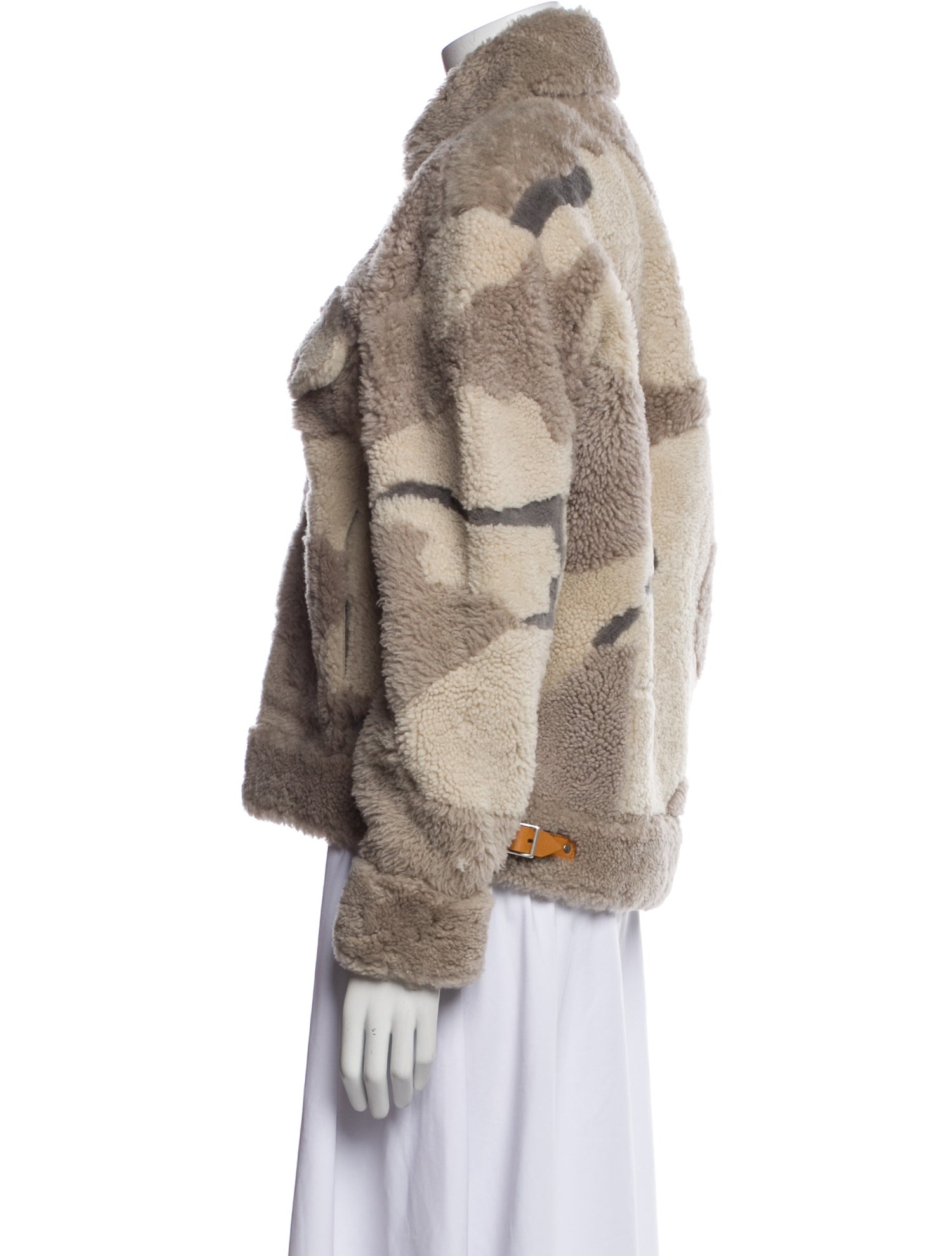 Rag & Bone Leather Printed Faux Fur Jacket w/ Tags