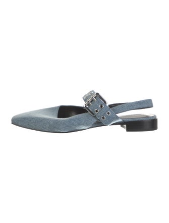 Rag & Bone Denim Slingback Flats