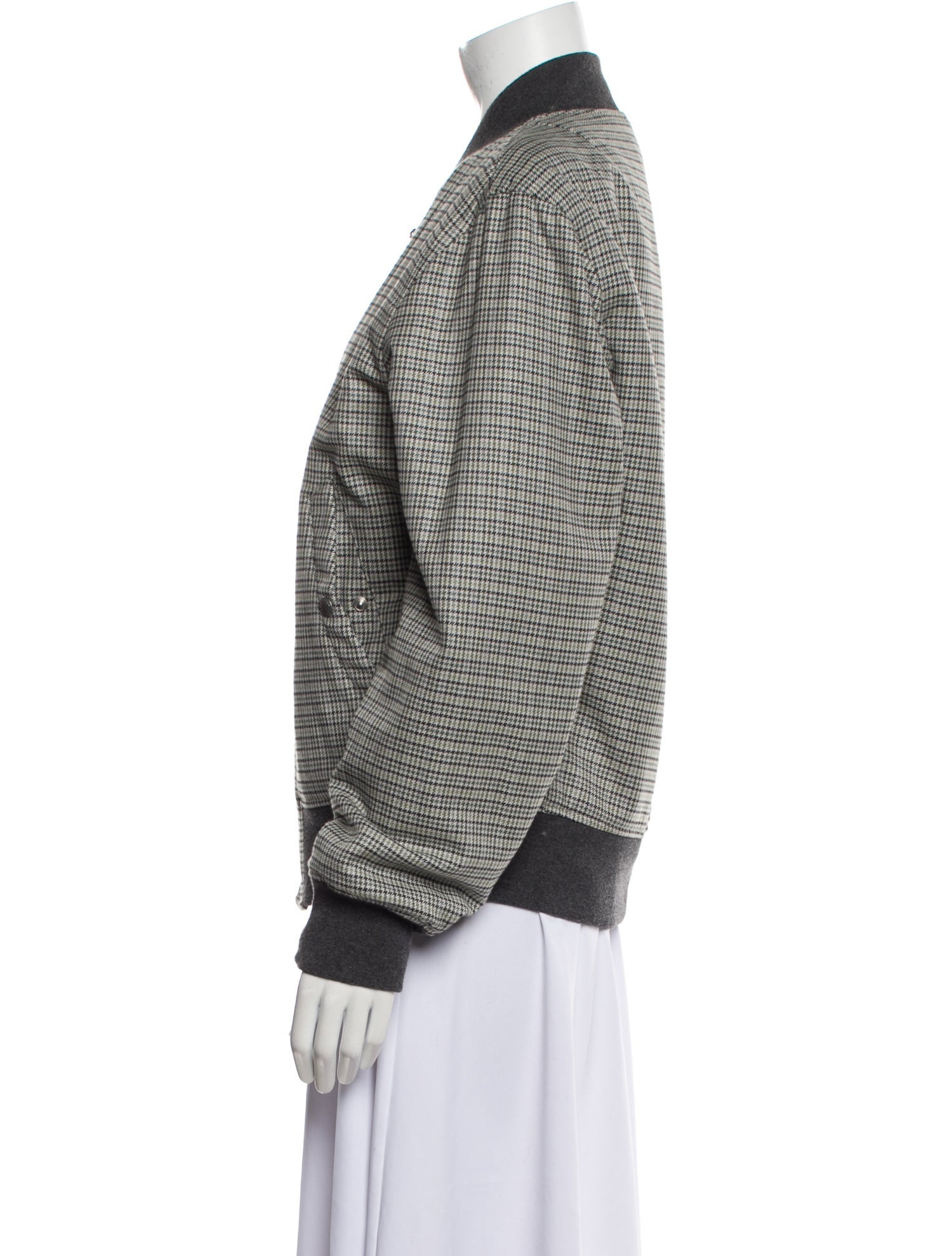 Rag & Bone Plaid Print Bomber Jacket