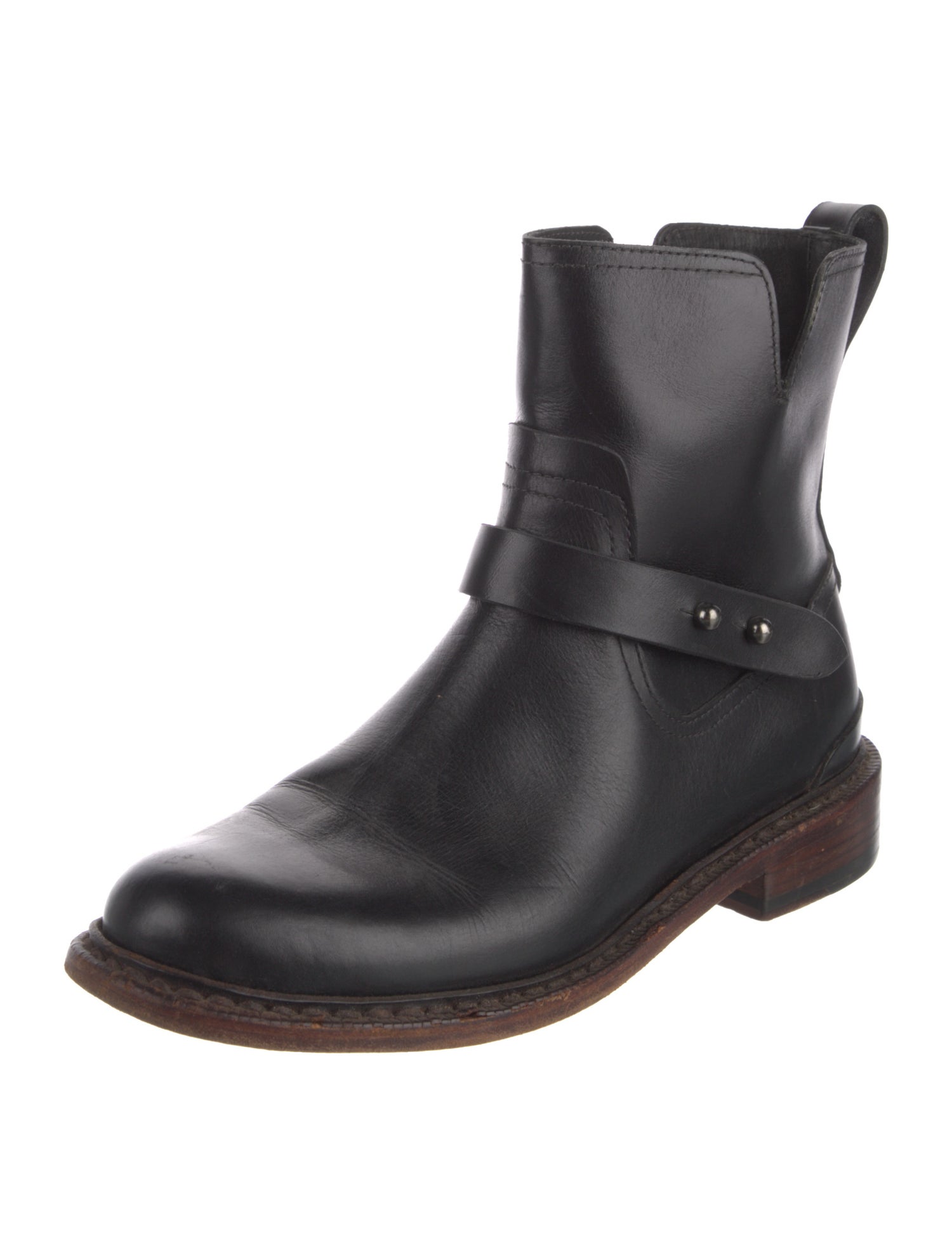 Rag & Bone Leather Moto Boots
