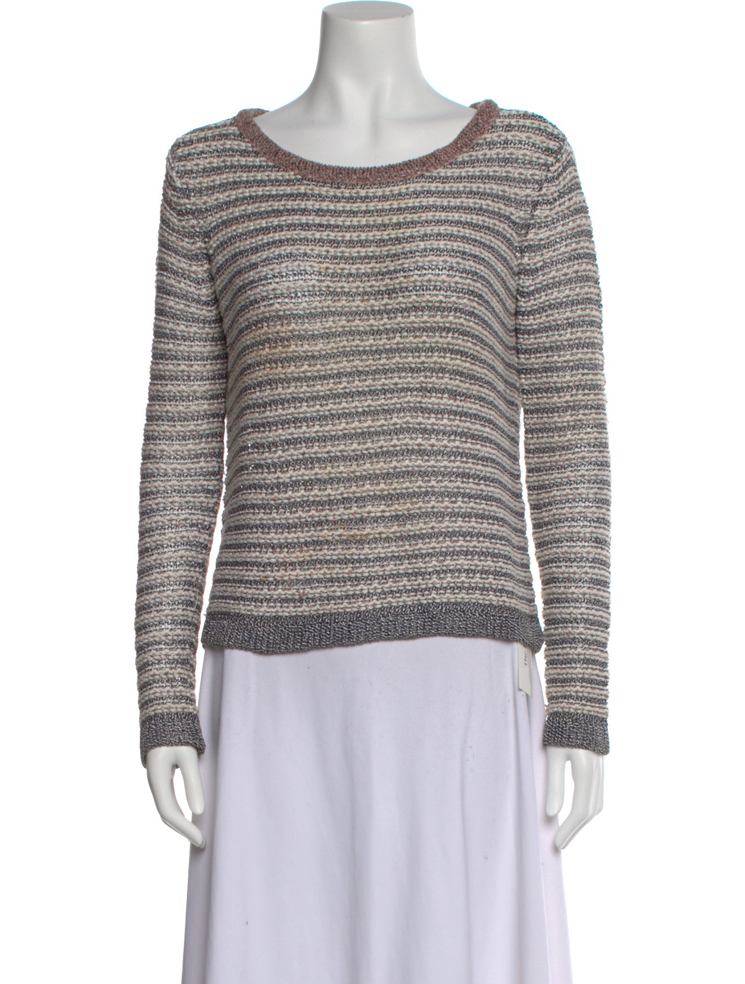 Rag & Bone Striped Scoop Neck Sweater