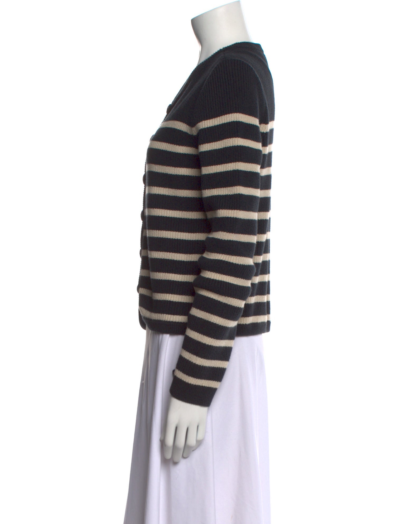 Rag & Bone Striped V-Neck Sweater