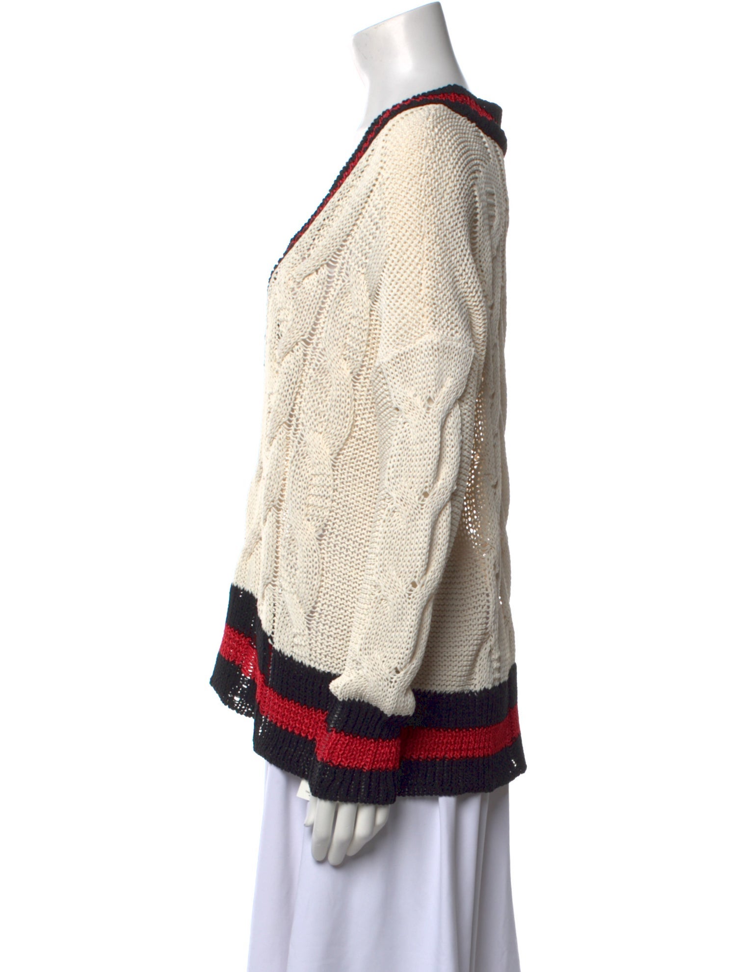 Rag & Bone Striped V-Neck Sweater