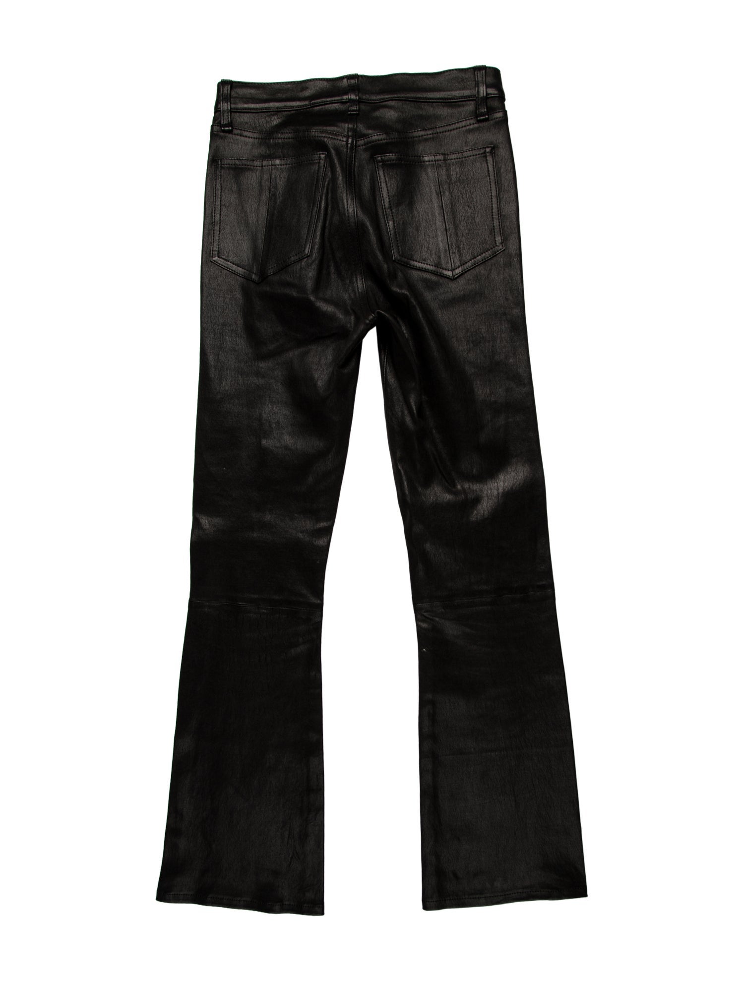 Rag & Bone Lamb Leather Straight Leg Pants