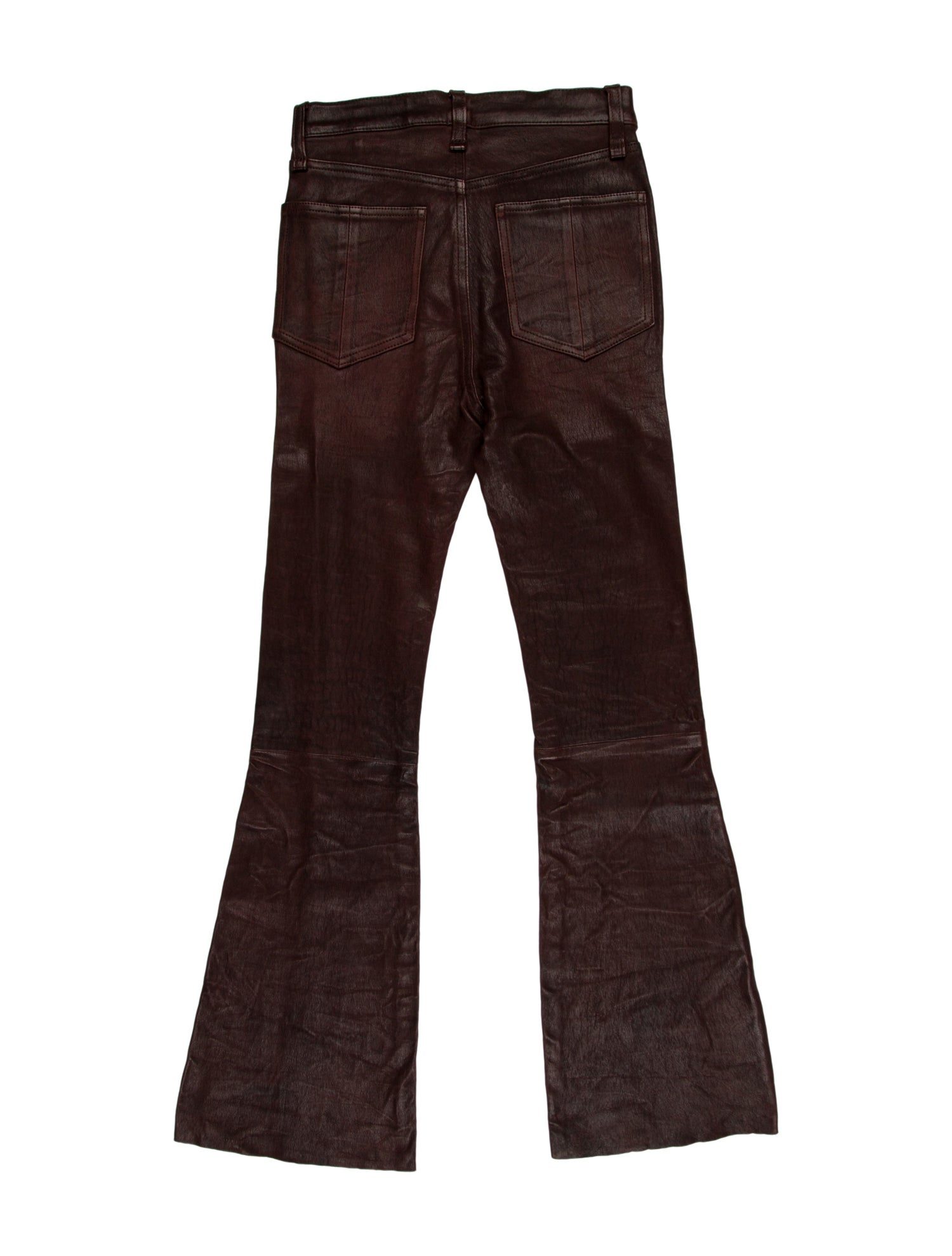 Rag & Bone Lambskin Straight Leg Pants