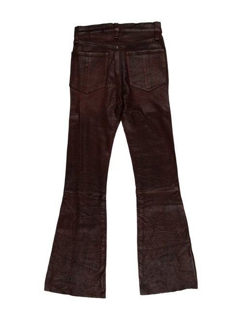 Rag & Bone Lambskin Straight Leg Pants