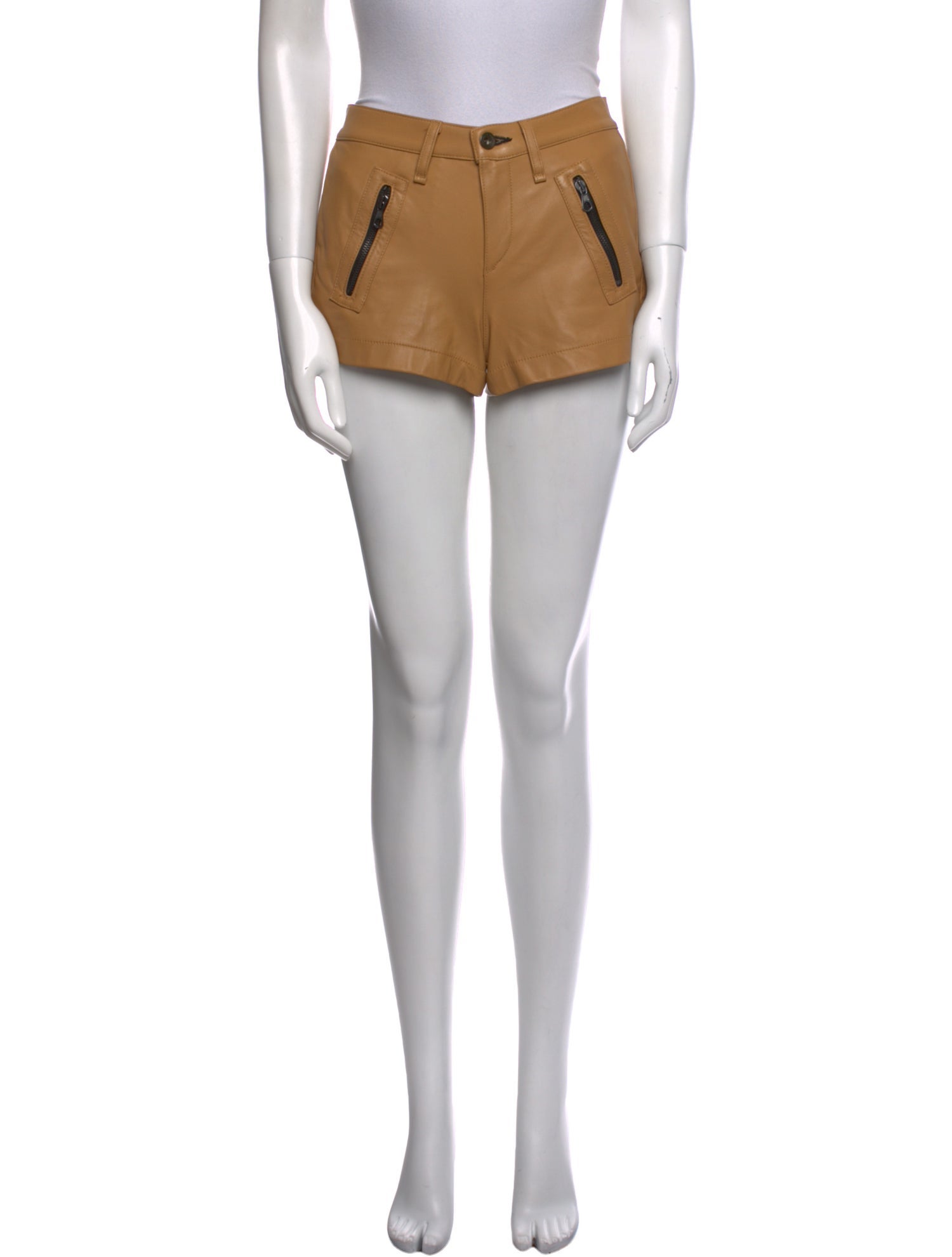 Rag & Bone Leather Mini Shorts