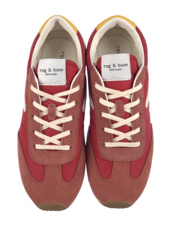 Rag & Bone Suede Leather Trim Embellishment Sneakers