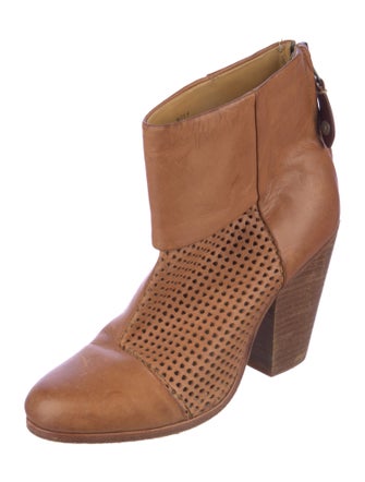 Rag & Bone Leather Cutout Accent Boots