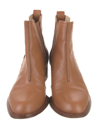 Rag & Bone Leather Grosgrain Trim Chelsea Boots