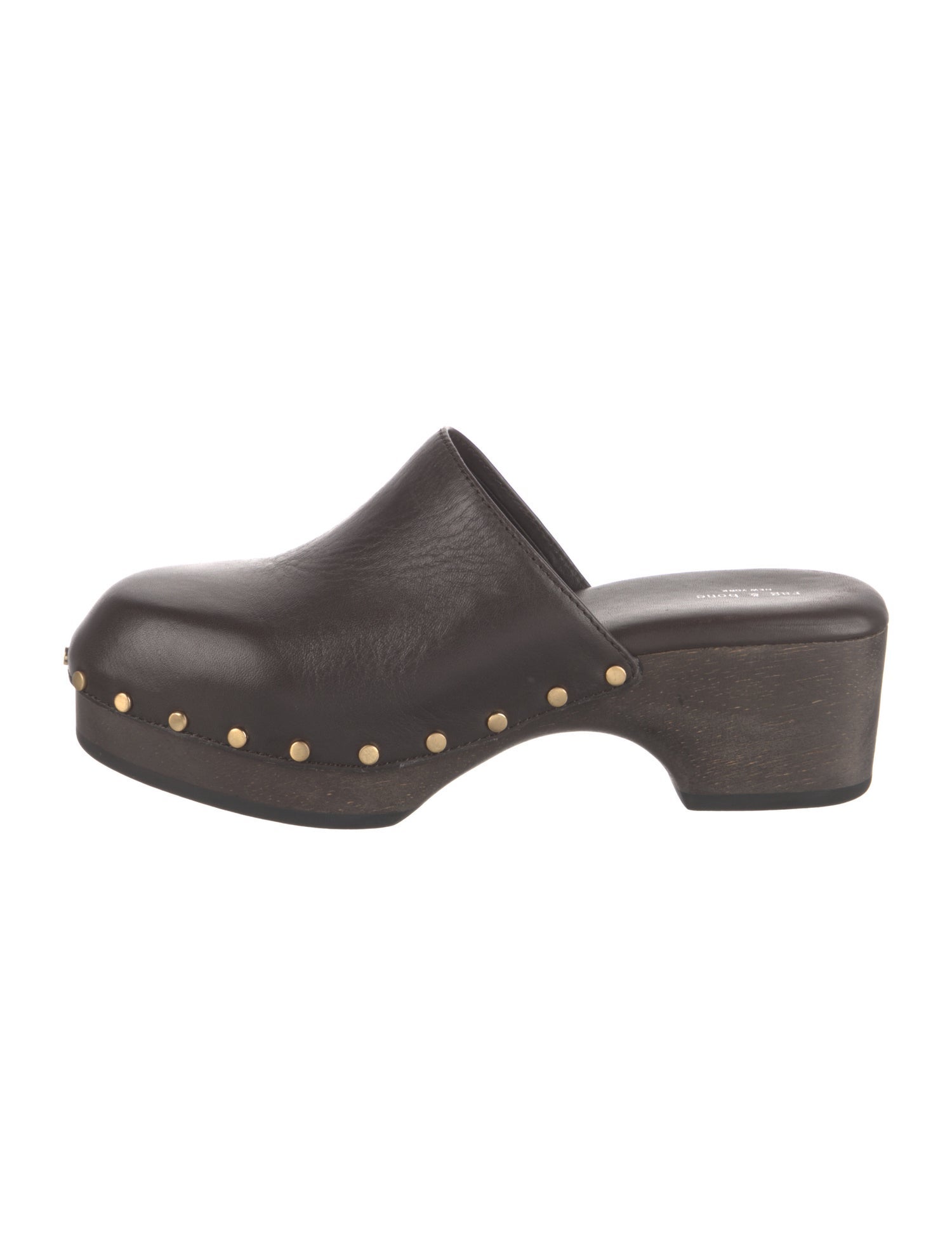 Rag & Bone Leather Studded Accents Mules