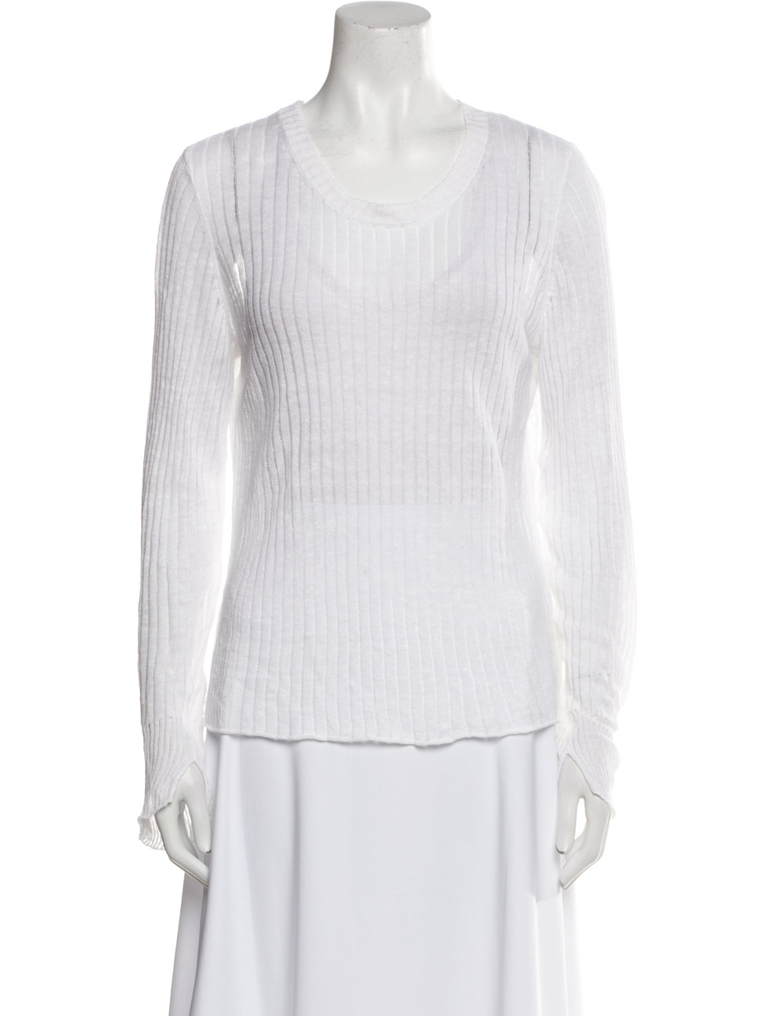 Rag & Bone Linen Scoop Neck Sweater