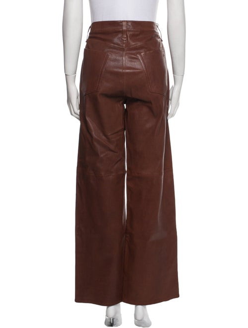 Rag & Bone Leather Wide Leg Pants