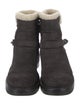 Rag & Bone Suede Fur Trim Moto Boots