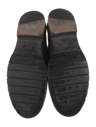 Rag & Bone Suede Fur Trim Moto Boots