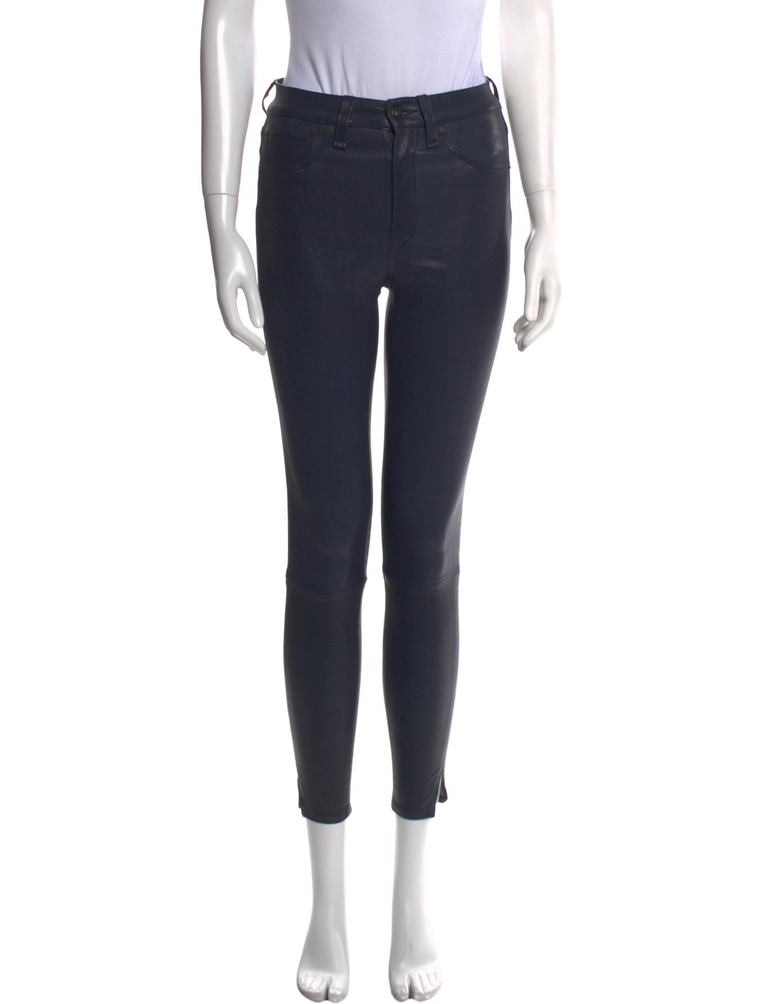 Rag & Bone Leather Skinny Leg Pants