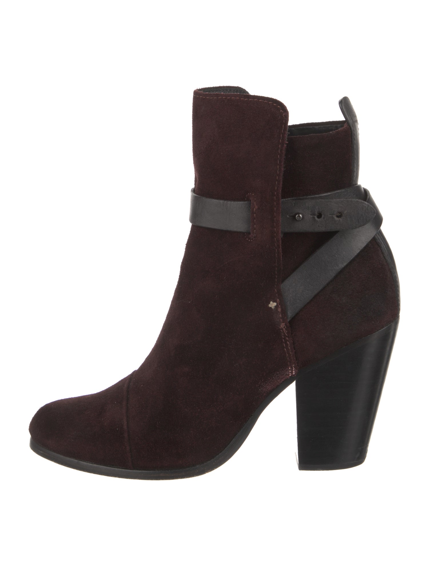 Rag & Bone Suede Leather Trim Embellishment Boots