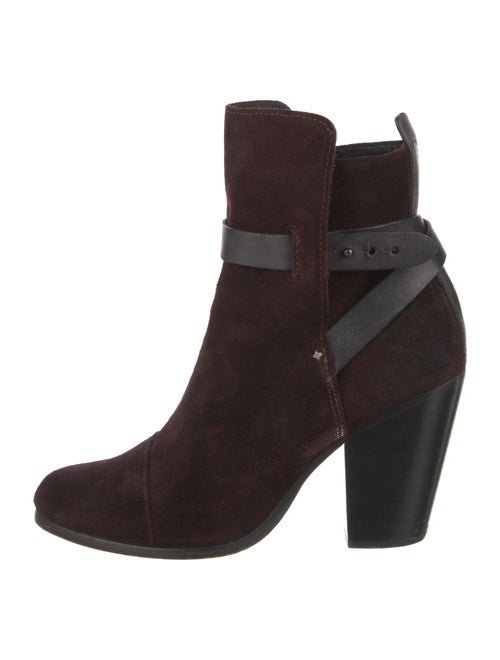 Rag & Bone Suede Leather Trim Embellishment Boots