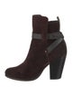 Rag & Bone Suede Leather Trim Embellishment Boots