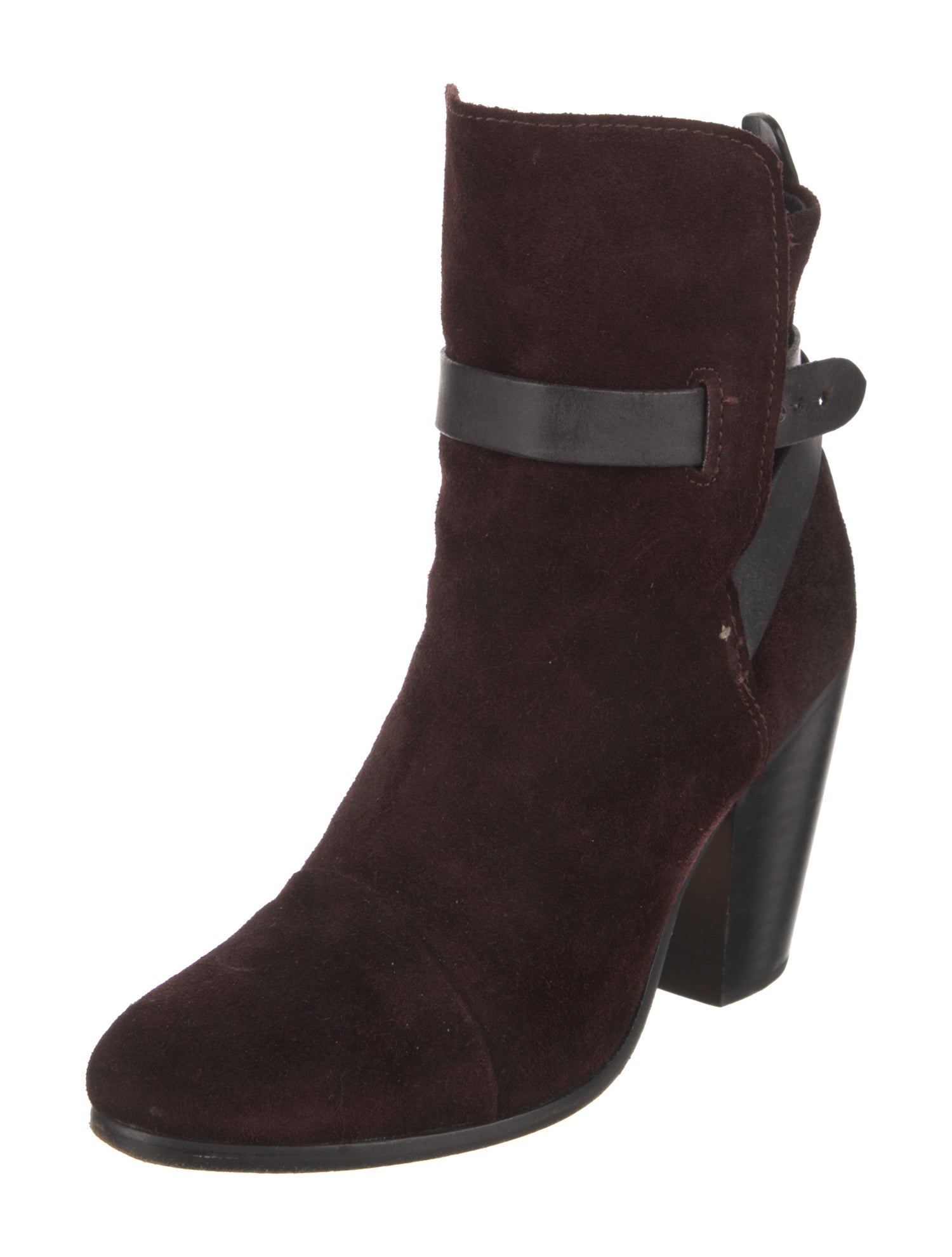 Rag & Bone Suede Leather Trim Embellishment Boots