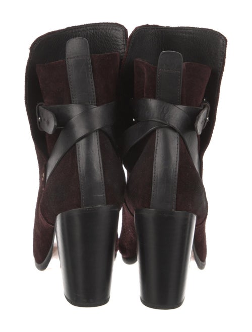 Rag & Bone Suede Leather Trim Embellishment Boots