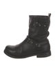 Rag & Bone Leather Leather Trim Embellishment Moto Boots