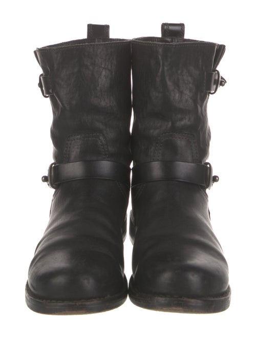 Rag & Bone Leather Leather Trim Embellishment Moto Boots