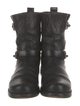 Rag & Bone Leather Leather Trim Embellishment Moto Boots