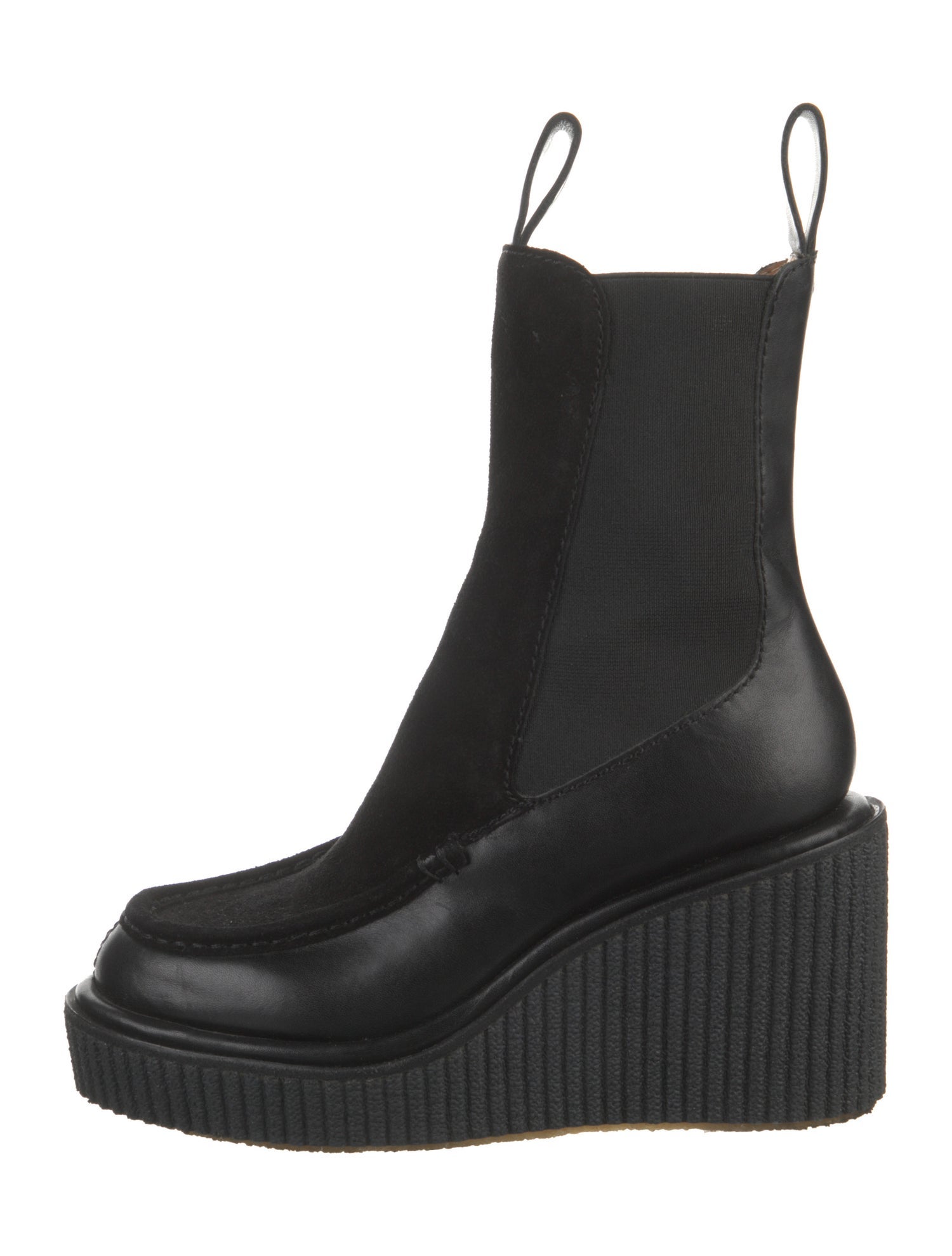 Rag & Bone Leather Grosgrain Trim Chelsea Boots