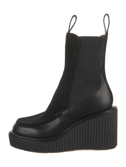 Rag & Bone Leather Grosgrain Trim Chelsea Boots