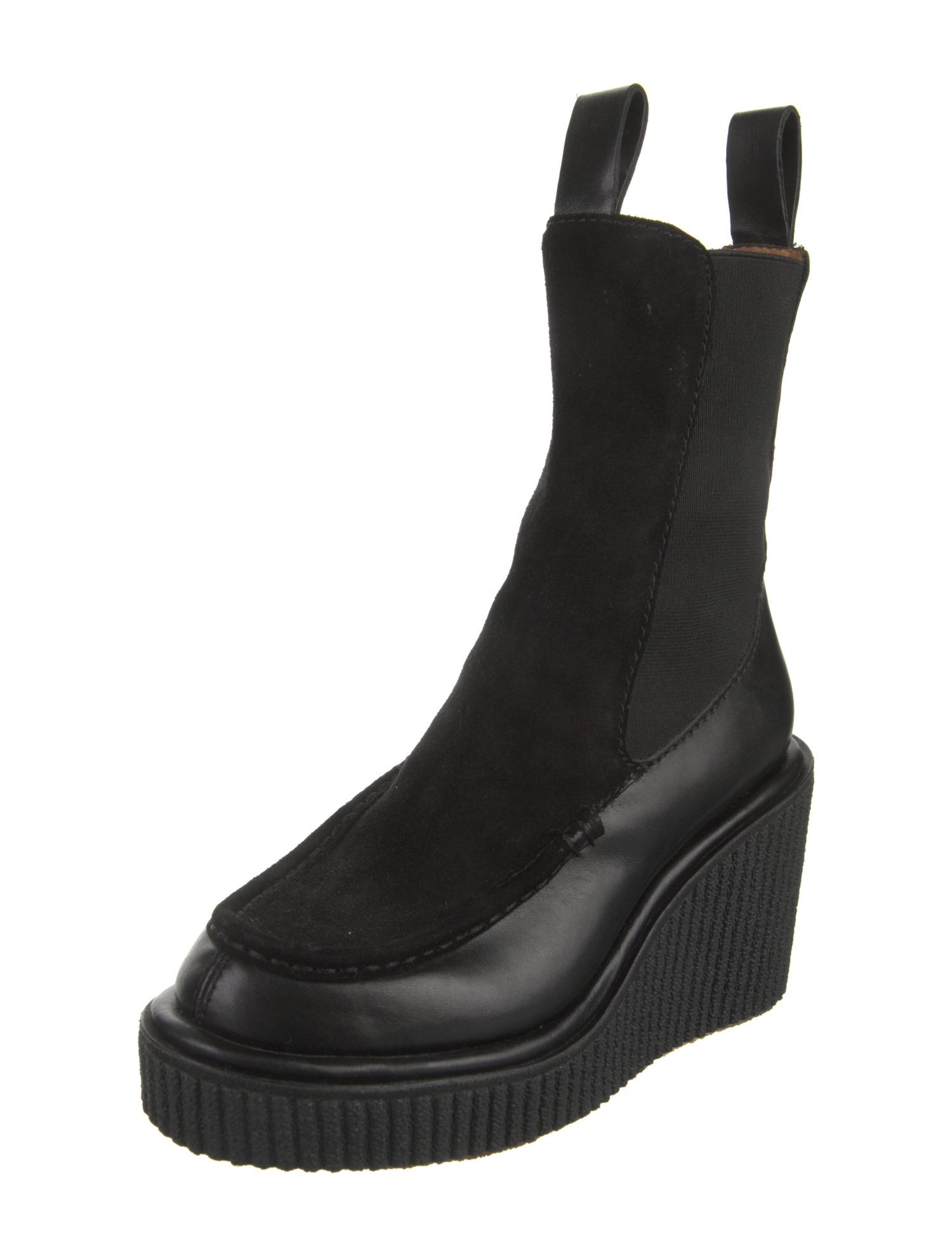 Rag & Bone Leather Grosgrain Trim Chelsea Boots