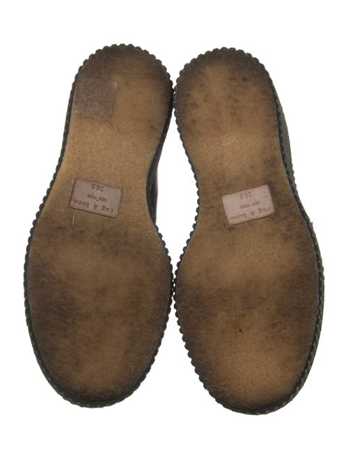 Rag & Bone Leather Grosgrain Trim Chelsea Boots