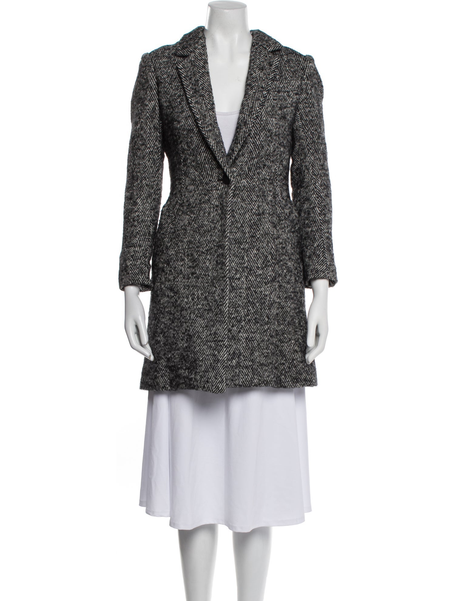 Rag & Bone Wool Tweed Pattern Coat