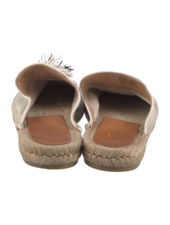 Rag & Bone Suede Tassel Accents Mules